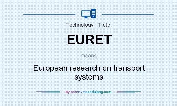 What does EURET mean? It stands for European research on transport systems