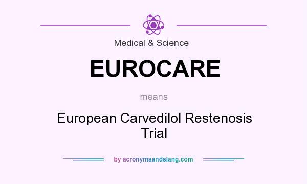 What does EUROCARE mean? It stands for European Carvedilol Restenosis Trial