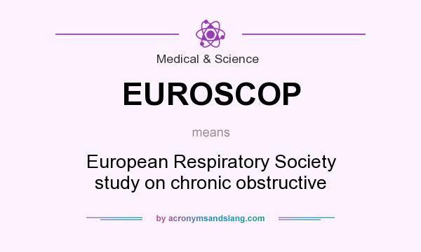 What does EUROSCOP mean? It stands for European Respiratory Society study on chronic obstructive