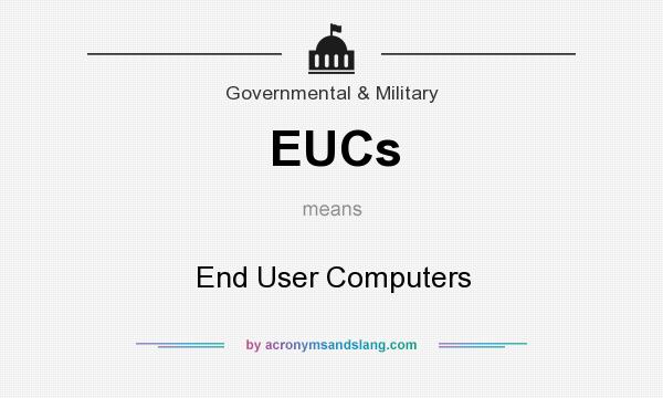 What does EUCs mean? It stands for End User Computers