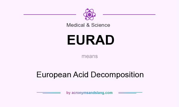 What does EURAD mean? It stands for European Acid Decomposition