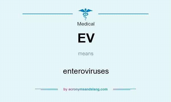 What does EV mean? It stands for enteroviruses