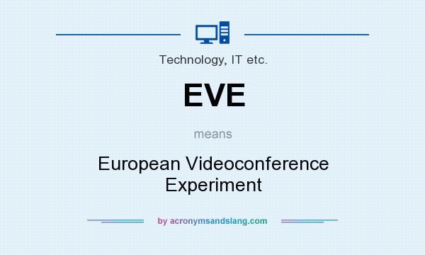 What does EVE mean? It stands for European Videoconference Experiment