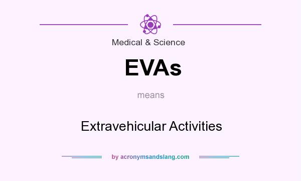 What does EVAs mean? It stands for Extravehicular Activities