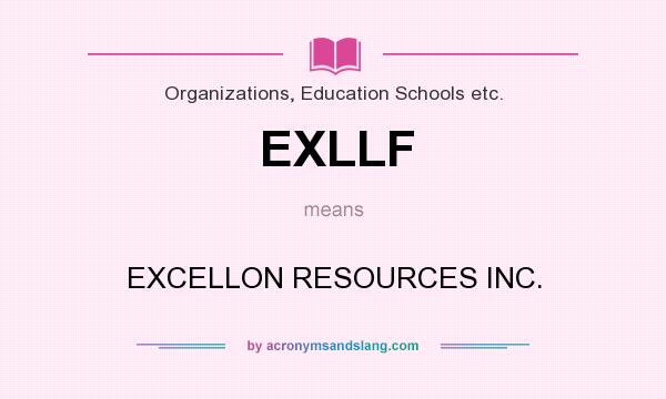 What does EXLLF mean? It stands for EXCELLON RESOURCES INC.