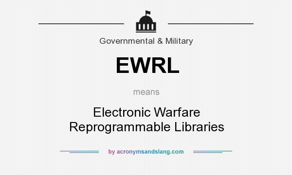 What does EWRL mean? It stands for Electronic Warfare Reprogrammable Libraries