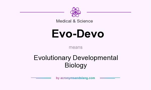 What does Evo-Devo mean? It stands for Evolutionary Developmental Biology