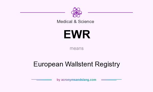 What does EWR mean? It stands for European Wallstent Registry