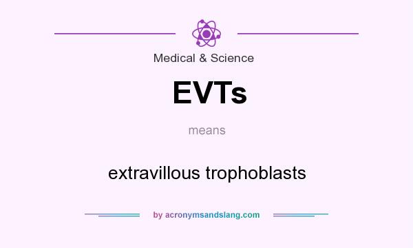 What does EVTs mean? It stands for extravillous trophoblasts