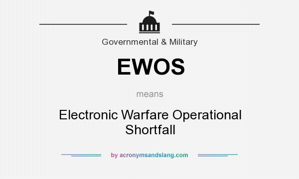 What does EWOS mean? It stands for Electronic Warfare Operational Shortfall