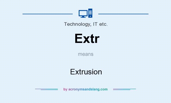 What does Extr mean? It stands for Extrusion