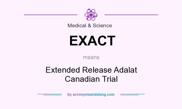 What does EXACT mean? It stands for Extended Release Adalat Canadian Trial
