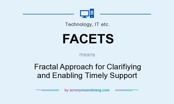 What does FACETS mean? It stands for Fractal Approach for Clarifiying and Enabling Timely Support