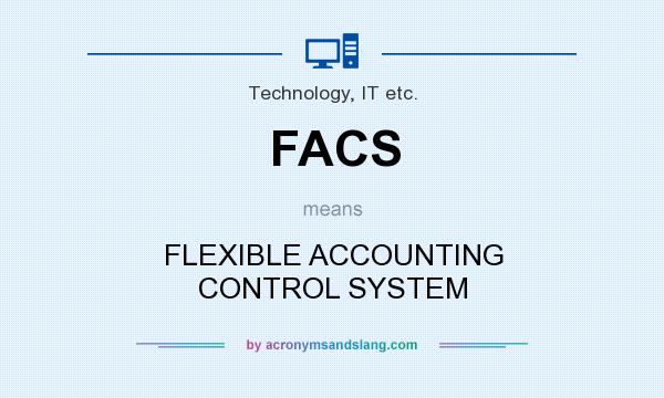 What does FACS mean? It stands for FLEXIBLE ACCOUNTING CONTROL SYSTEM