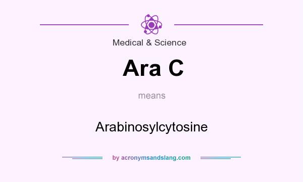 What does Ara C mean? It stands for Arabinosylcytosine