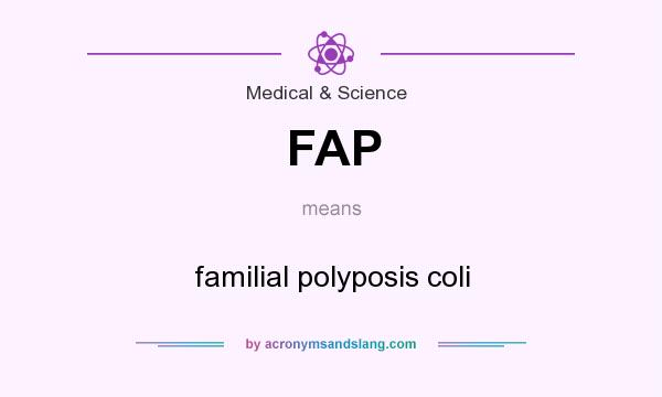 What does FAP mean? It stands for familial polyposis coli