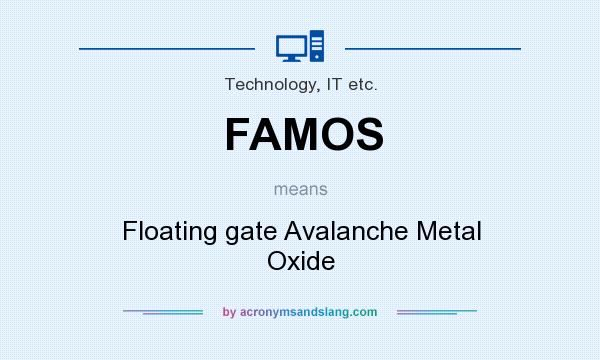 What does FAMOS mean? It stands for Floating gate Avalanche Metal Oxide