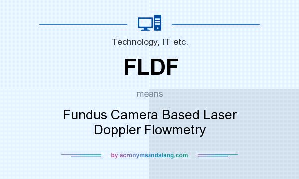 What does FLDF mean? It stands for Fundus Camera Based Laser Doppler Flowmetry