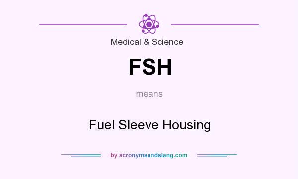 What does FSH mean? It stands for Fuel Sleeve Housing