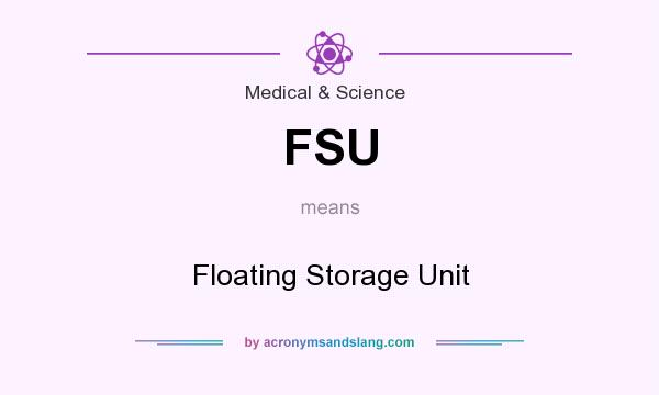 What does FSU mean? It stands for Floating Storage Unit