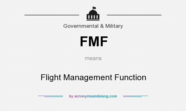 What does FMF mean? It stands for Flight Management Function
