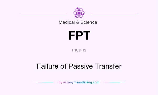 What does FPT mean? It stands for Failure of Passive Transfer