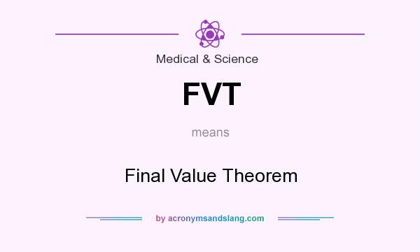 What does FVT mean? It stands for Final Value Theorem