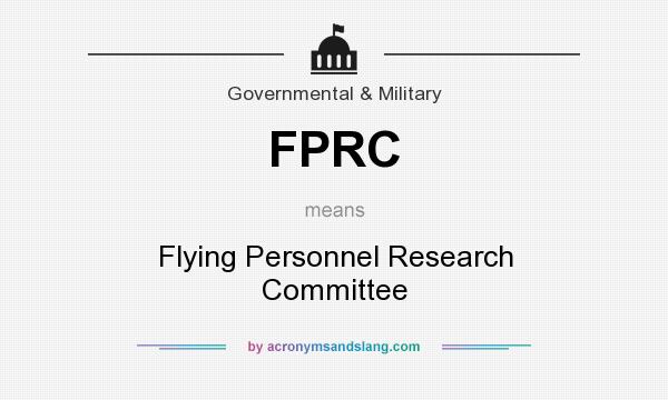 What does FPRC mean? It stands for Flying Personnel Research Committee