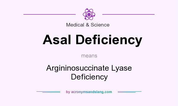 What does Asal Deficiency mean? It stands for Argininosuccinate Lyase Deficiency