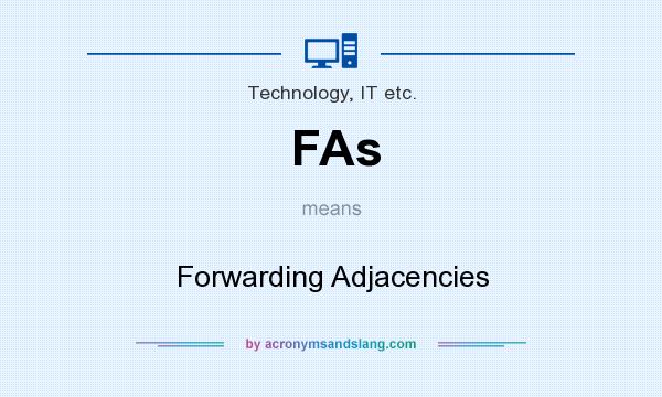 What does FAs mean? It stands for Forwarding Adjacencies