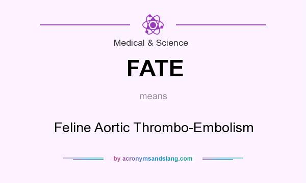 What does FATE mean? It stands for Feline Aortic Thrombo-Embolism