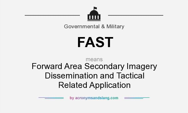 What does FAST mean? It stands for Forward Area Secondary Imagery Dissemination and Tactical Related Application