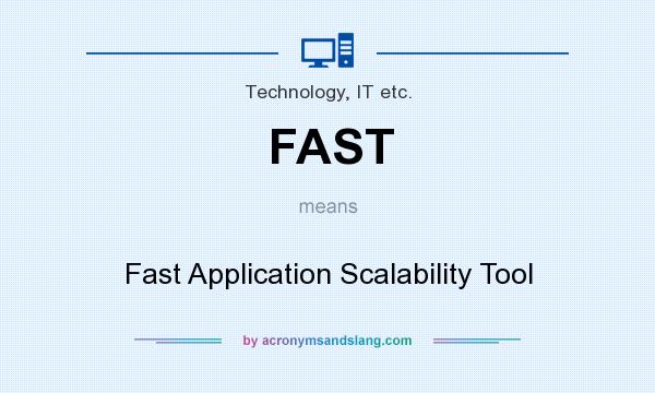 What does FAST mean? It stands for Fast Application Scalability Tool