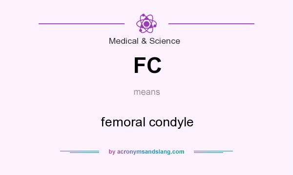 What does FC mean? It stands for femoral condyle