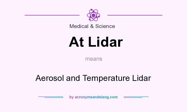 What does At Lidar mean? It stands for Aerosol and Temperature Lidar