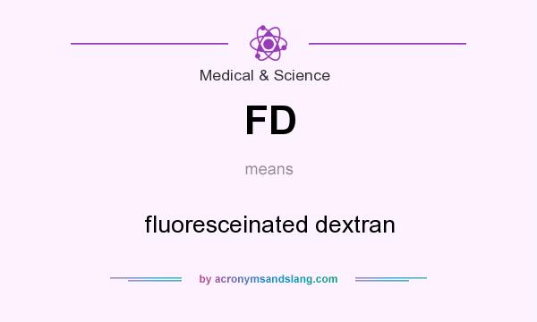 What does FD mean? It stands for fluoresceinated dextran