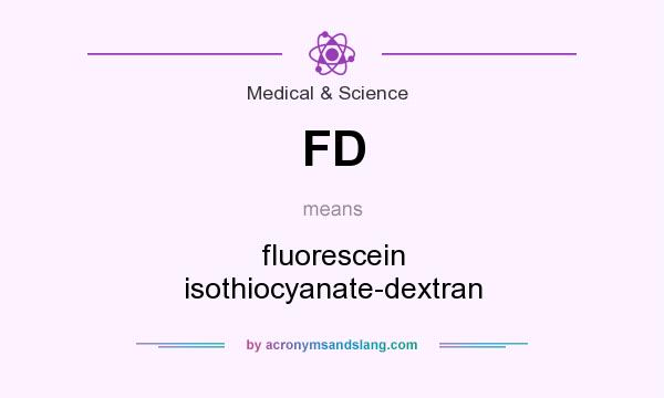 What does FD mean? It stands for fluorescein isothiocyanate-dextran