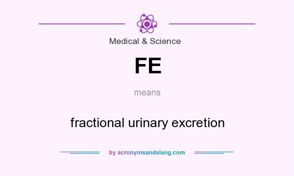 What does FE mean? It stands for fractional urinary excretion
