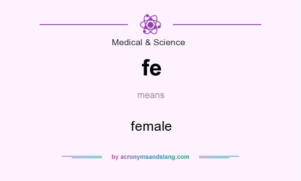 What does fe mean? It stands for female