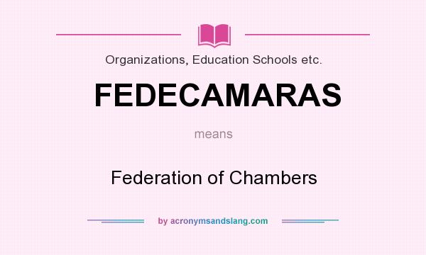 What does FEDECAMARAS mean? It stands for Federation of Chambers