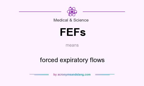 What does FEFs mean? It stands for forced expiratory flows