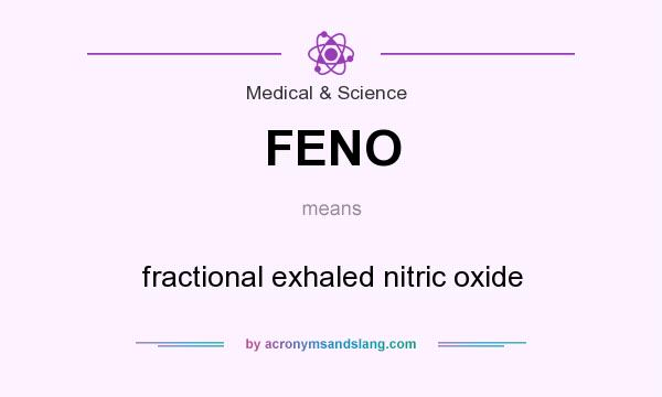 What does FENO mean? It stands for fractional exhaled nitric oxide