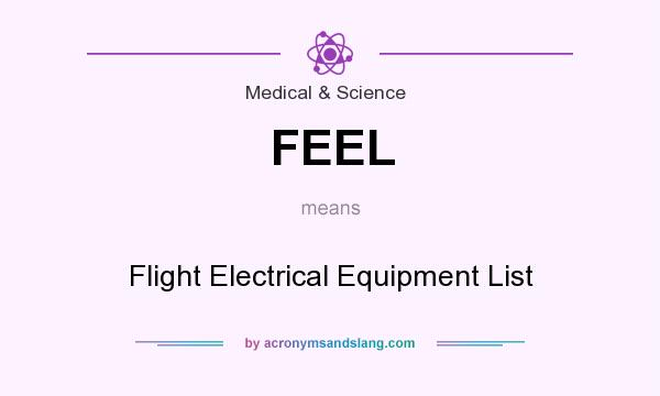 What does FEEL mean? It stands for Flight Electrical Equipment List
