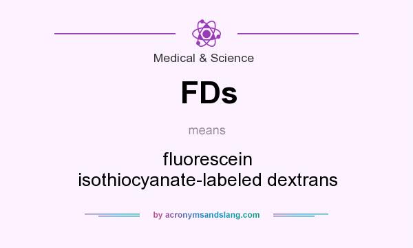 What does FDs mean? It stands for fluorescein isothiocyanate-labeled dextrans