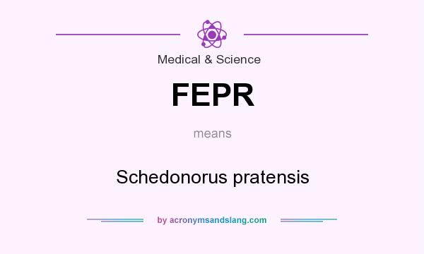 What does FEPR mean? It stands for Schedonorus pratensis