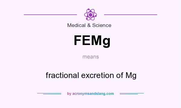 What does FEMg mean? It stands for fractional excretion of Mg