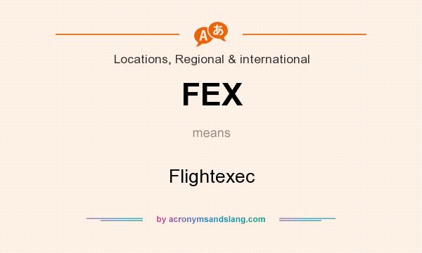 What does FEX mean? It stands for Flightexec