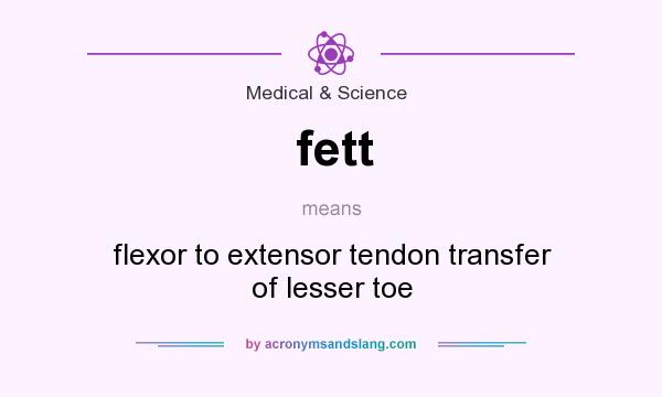 What does fett mean? It stands for flexor to extensor tendon transfer of lesser toe