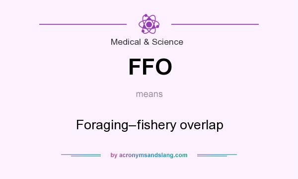 What does FFO mean? It stands for Foraging–fishery overlap