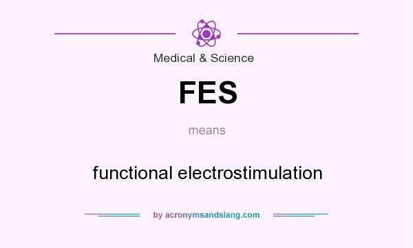 What does FES mean? It stands for functional electrostimulation